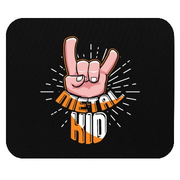Discover Rock Hand Metal Kid Music Lover Rocker Rock Sign Mouse Pads
