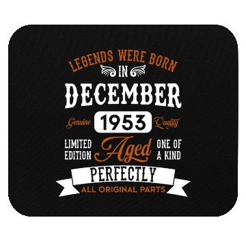 Discover December Legends Birthday Gift Mouse Pads