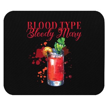 Discover Blood Type Bloody Mary Bartender Mouse Pads