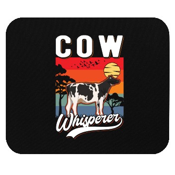 Discover Cow Whisperer Cattle Farmer Mouse Pads