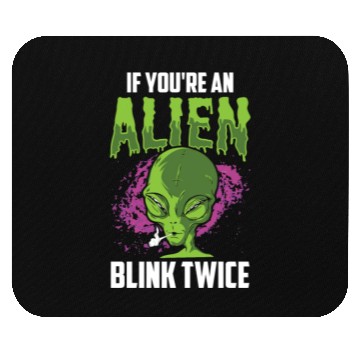 Discover If You're An Alien Blink Twice Space Astronaut Mouse Pads