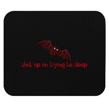 Discover sleepy bat Mouse Pads