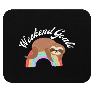 Discover Sloth Rainbow Mouse Pads