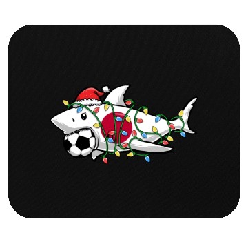 Discover Christmas Mouse Pads, Santa Shark Soccer Jersey