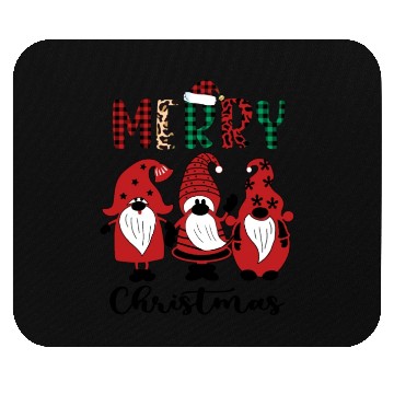 Discover Xmas Merry Christmas Gnomes Santa Hat Mouse Pads