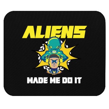 Discover Alien Extraterrestrial Area 51 UFO Space Geek Gift Mouse Pads