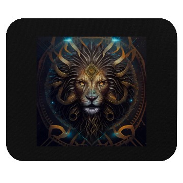 Discover Dark Fantasy Lion Version 1 Mouse Pads