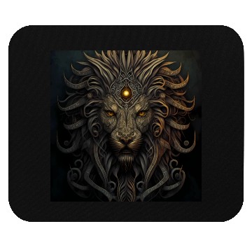 Discover Dark Fantasy Lion Version 2 Mouse Pads