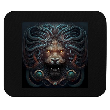 Discover Dark Fantasy Lion Version 3 Mouse Pads