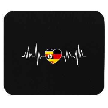 Discover Uganda Germany Flag Two Countries Mouse Pads