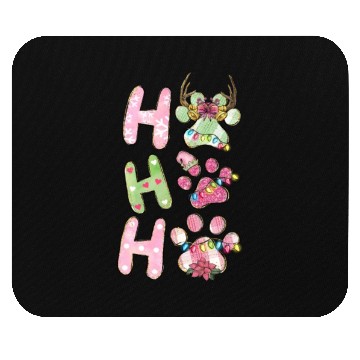 Discover Xmas Christmas Ho Ho Ho Dog Paw Puppy Mouse Pads