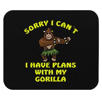 Discover Sorry I Can't Gorilla Monkey Jungle Mouse Pads