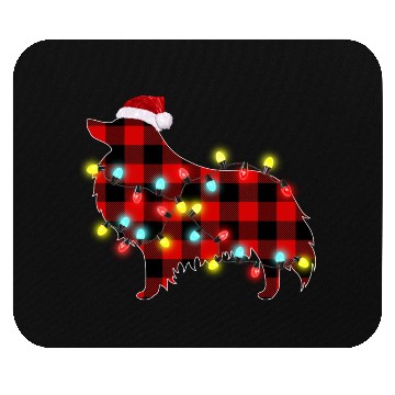 Discover Collie Christmas Dog Lover Pajamas Mouse Pads