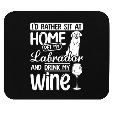 Discover Wine and Labrador Mouse Pads