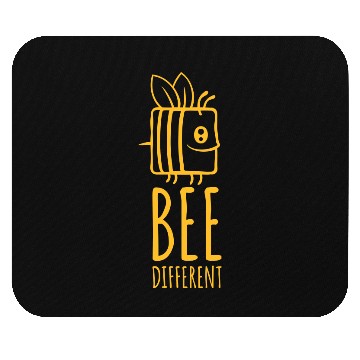 Discover bee different saying quote Mouse Pads