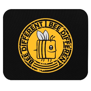 Discover bee different saying quote Mouse Pads