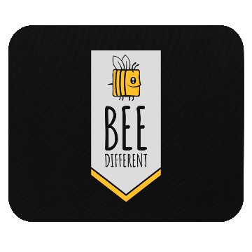 Discover bee different saying quote Mouse Pads