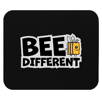 Discover bee different saying quote Mouse Pads