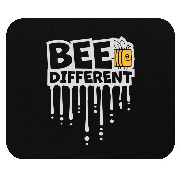 Discover bee different saying quote Mouse Pads