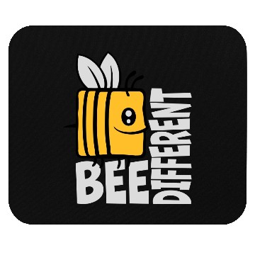 Discover bee different saying quote Mouse Pads