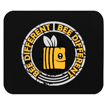 Discover bee different saying quote Mouse Pads