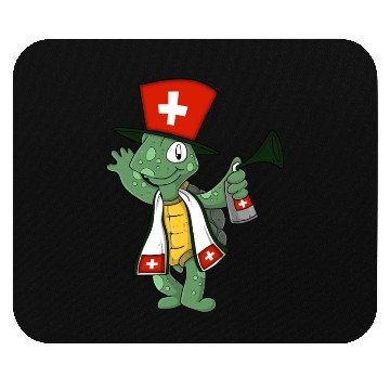 Discover Swiss Fan Turtle Mouse Pads