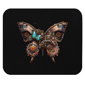 Discover Steampunk mechanical butterfly Mouse Pads