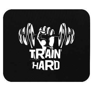 Discover Train hard, gym motivated and excited Mouse Pads