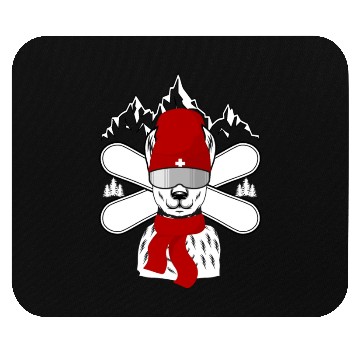 Discover Winter sport snowboard ski mountains Mouse Pads