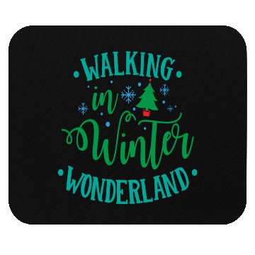 Discover Green Blue Christmas Quote Mouse Pads