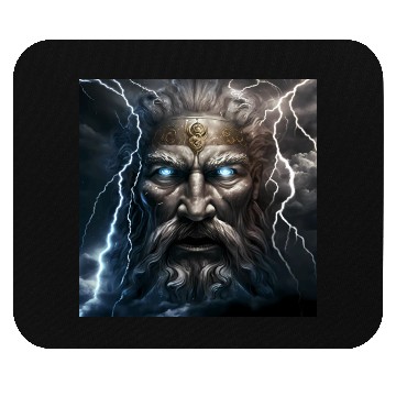 Discover Portrait of Zeus Mouse Pads