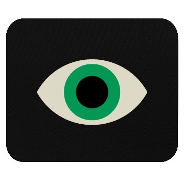 Discover Green Eye Mouse Pads