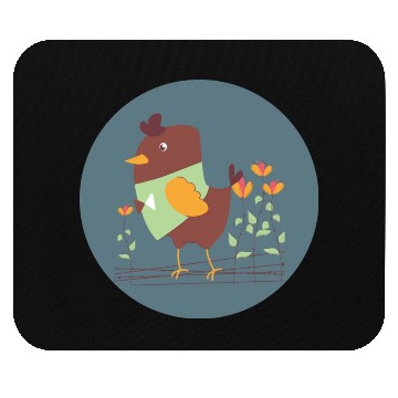 Discover Kawaii cute chicken for farmers own farm animals Mouse Pads