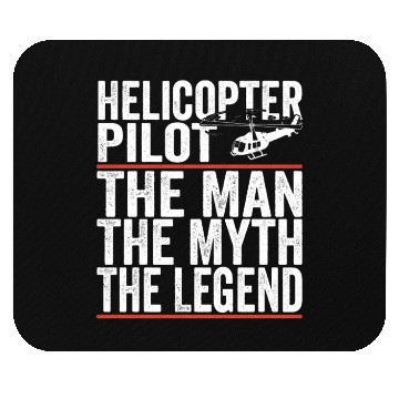 Discover Aviator The Man The Myth The Legend Helicopter Mouse Pads
