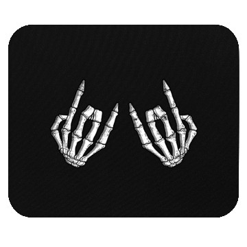 Discover Skeletal rock on sign - rock and roll Mouse Pads