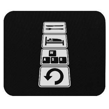 Discover eat sleep game repeat Mouse Pads