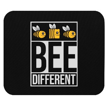 Discover bee different saying quote Mouse Pads