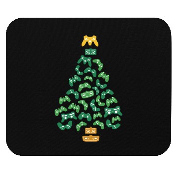 Discover Joystick Gamer Christmas Tree Pajama Lights Mouse Pads