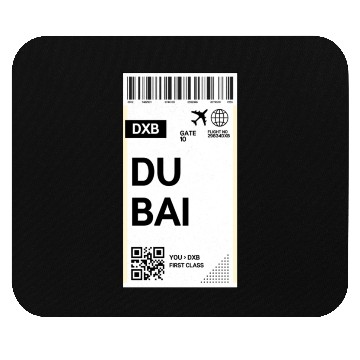 Discover Destination Dubai Airport Travel pass Mouse Pads