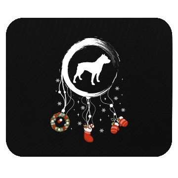 Discover dog dreamcatcher Christmas Pitbull Mouse Pads