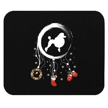 Discover dog dreamcatcher Christmas Poodle Mouse Pads
