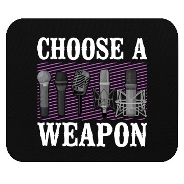 Discover Karaoke Singer Microphone Vocalist Mouse Pads