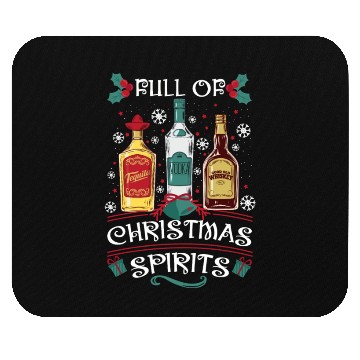Discover Christmas Tequila Vodka Whisky Lover Mouse Pads