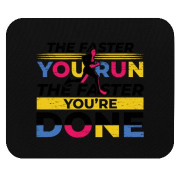 Discover The Faster You Run Runner Track And Field Running Mouse Pads