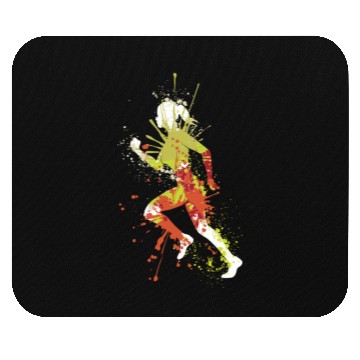 Discover Splash running jogging girl Mouse Pads