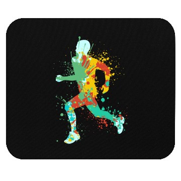 Discover Splash running jogging man Mouse Pads