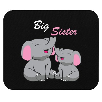 Discover Elephants - Big Sister Mouse Pads