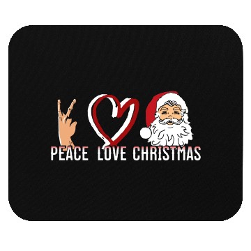 Discover Peace Love Christmas Mouse Pads
