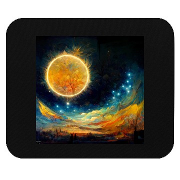 Discover Full moon and Sun Mouse Pads
