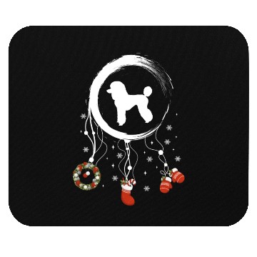 Discover dog dreamcatcher Christmas Poodle Mouse Pads